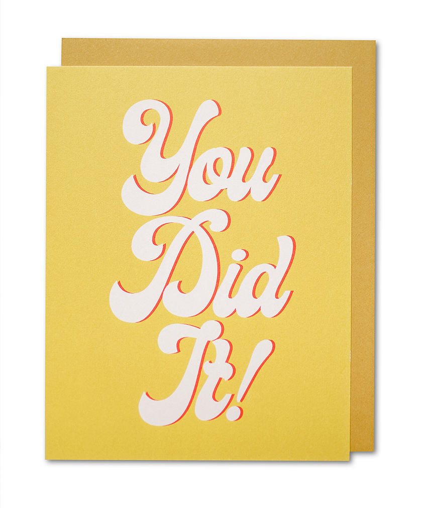 'You Did It' Card
