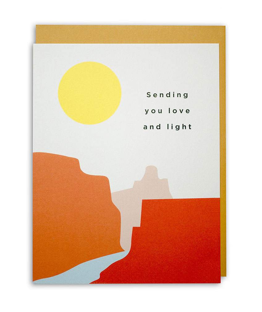 'Sending you love and light' Card