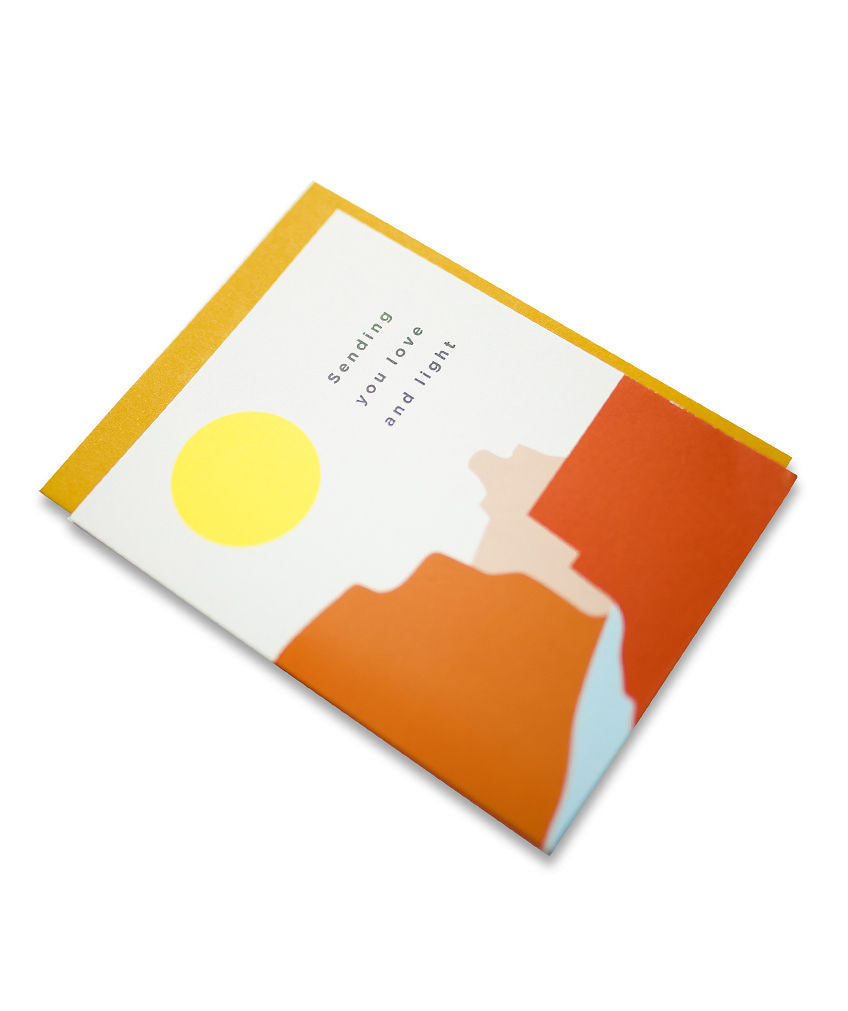 'Sending you love and light' Card