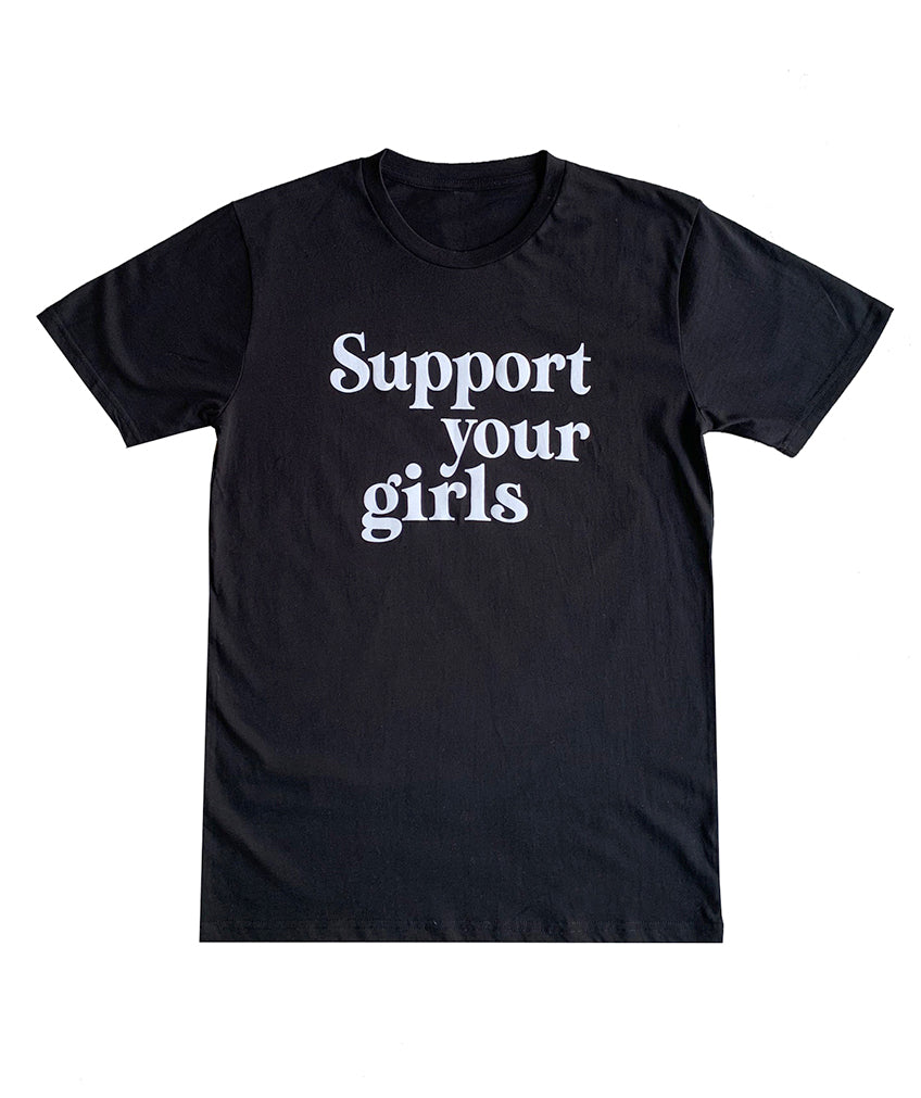 Unisex slogan tee- Black/White