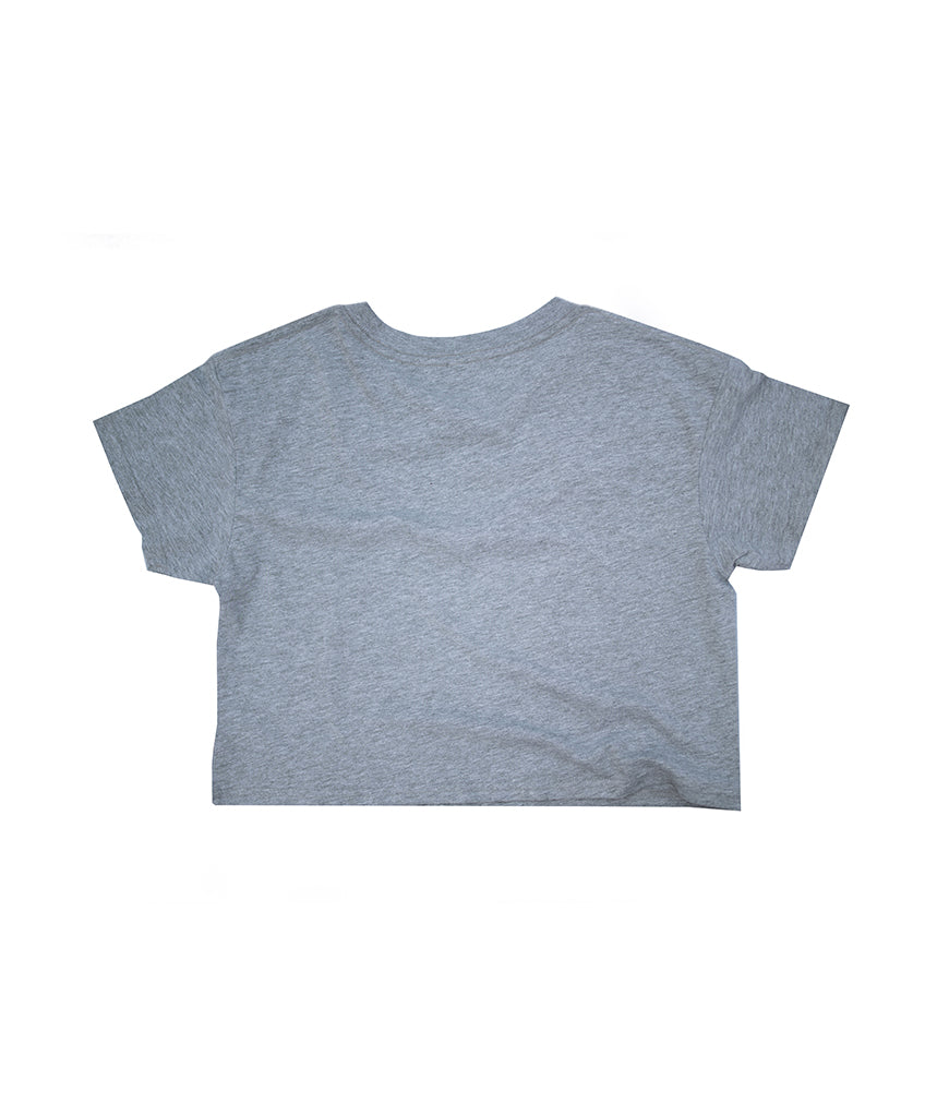 Support Your Girls Crop - Grey Marle/Rust